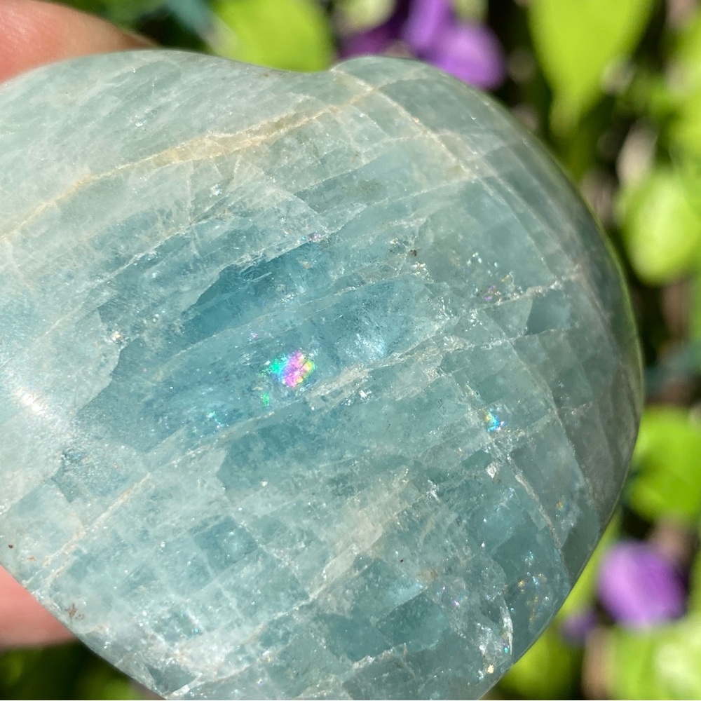 Blue Celestite Heart - Picture 5 of 15